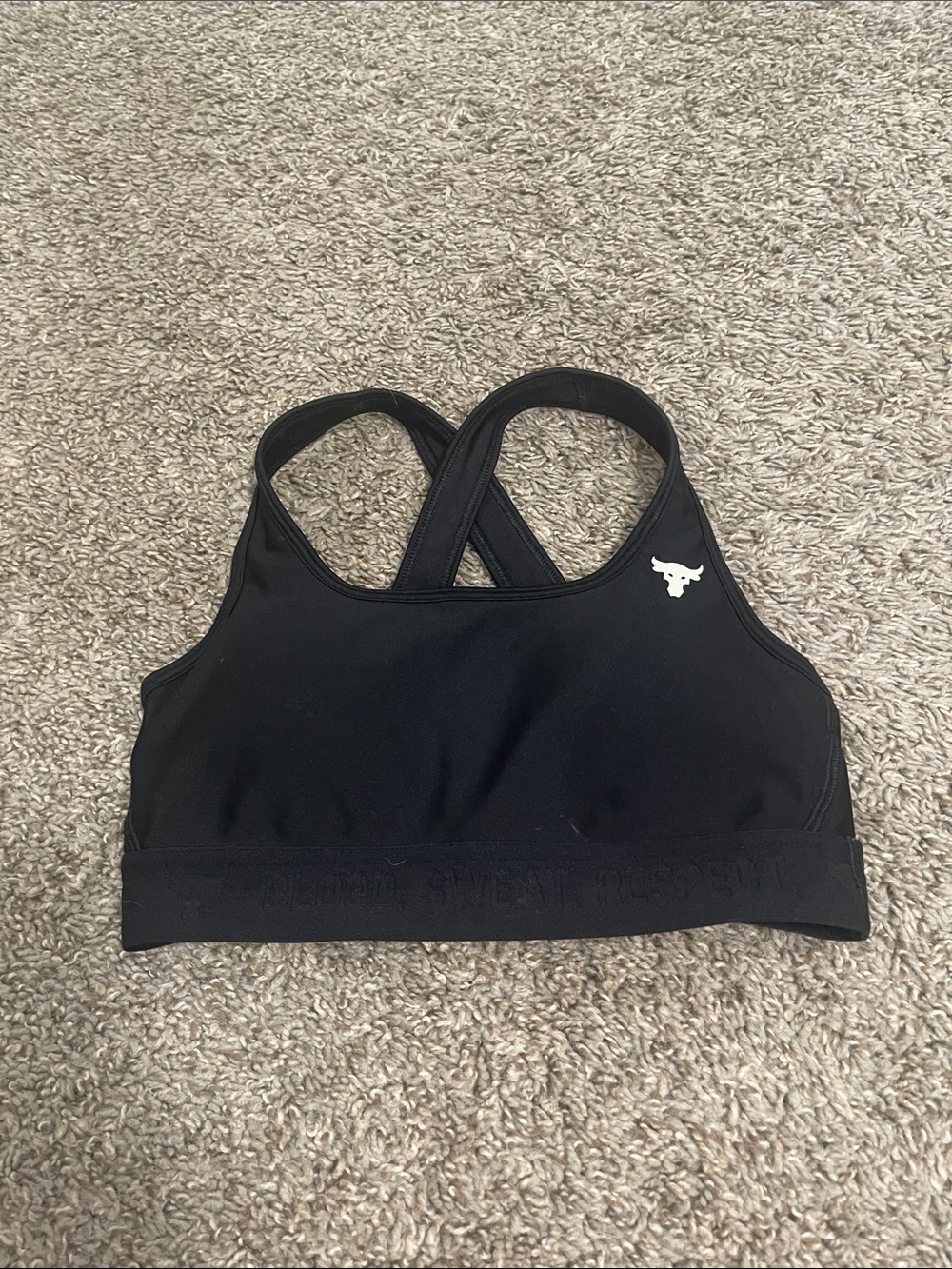 Under Armour Black Cross-Back Performance Sports Bra